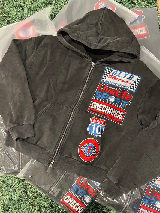 OneChanceTheBrand "Nascar" Zip up