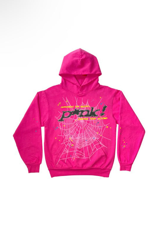 Sp5der “p*nk” pink hoodie