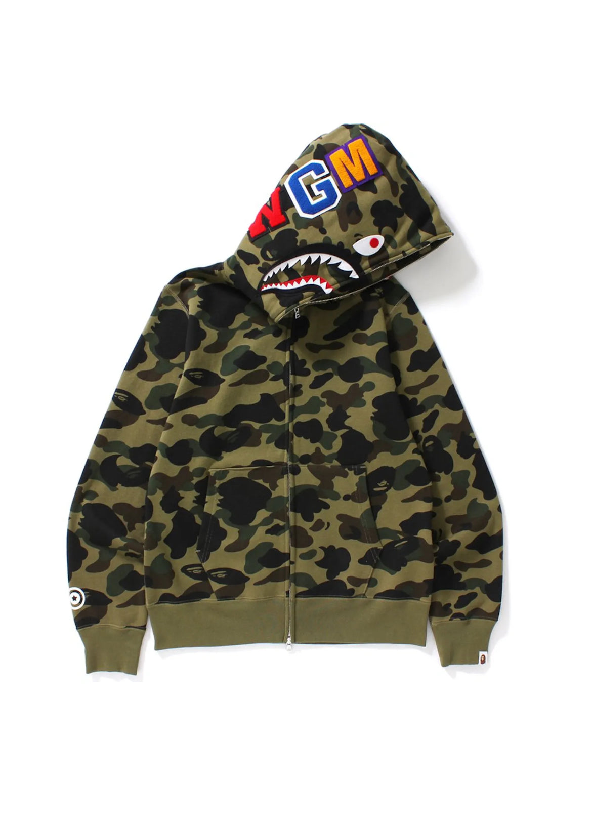 Bape "Green" camo zip up