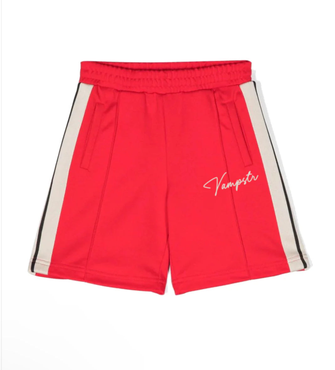 Vampstr red track shorts