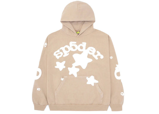 sp5der "Beluga" Brown hoodie