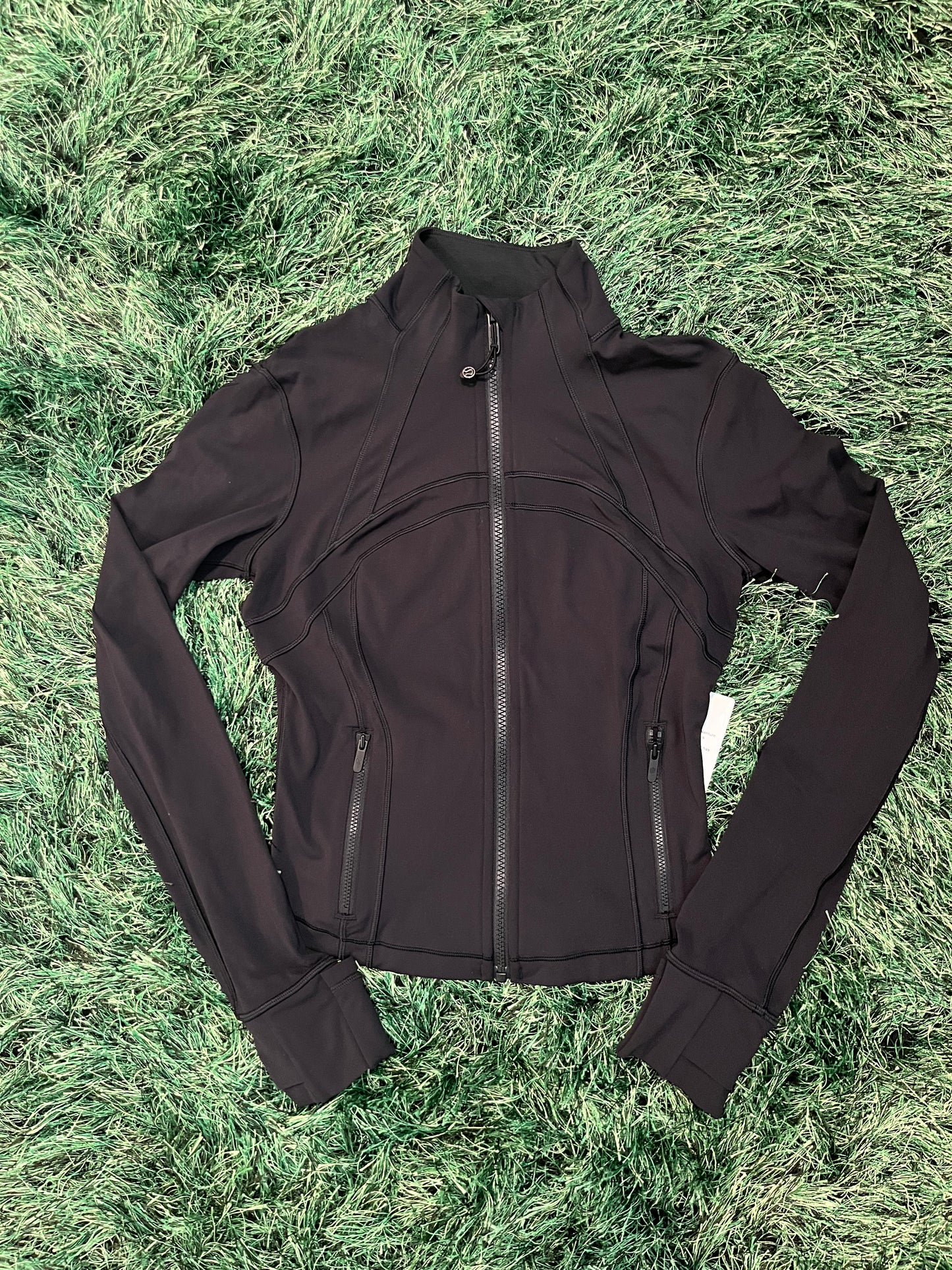 lululemon black womans zip up.