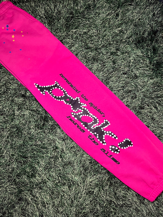 Sp5der P*NK Sweatpants Pink